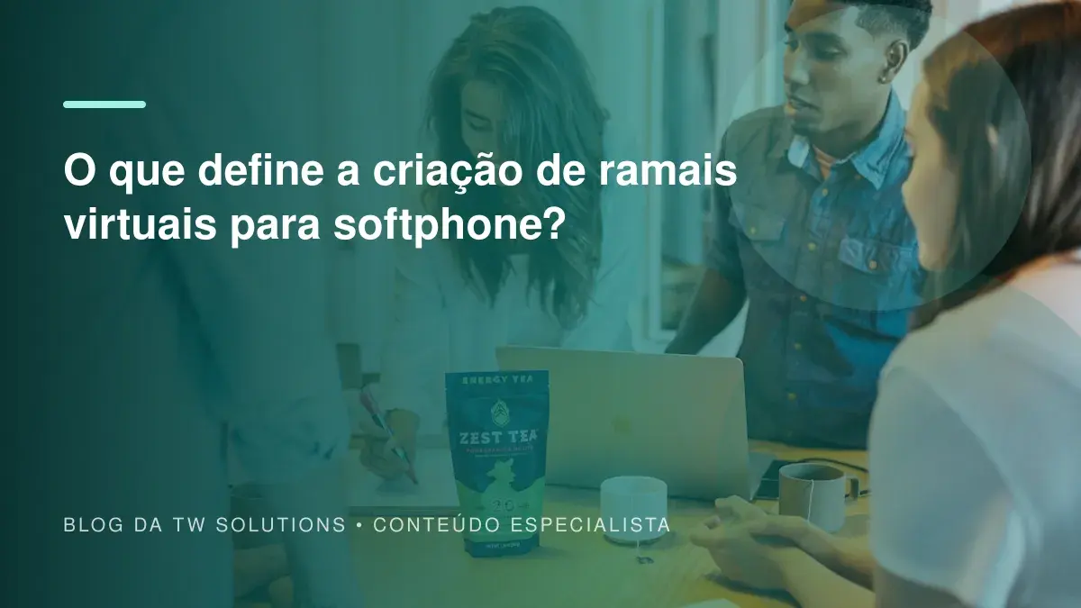 O que define a criação de ramais virtuais para softphone?