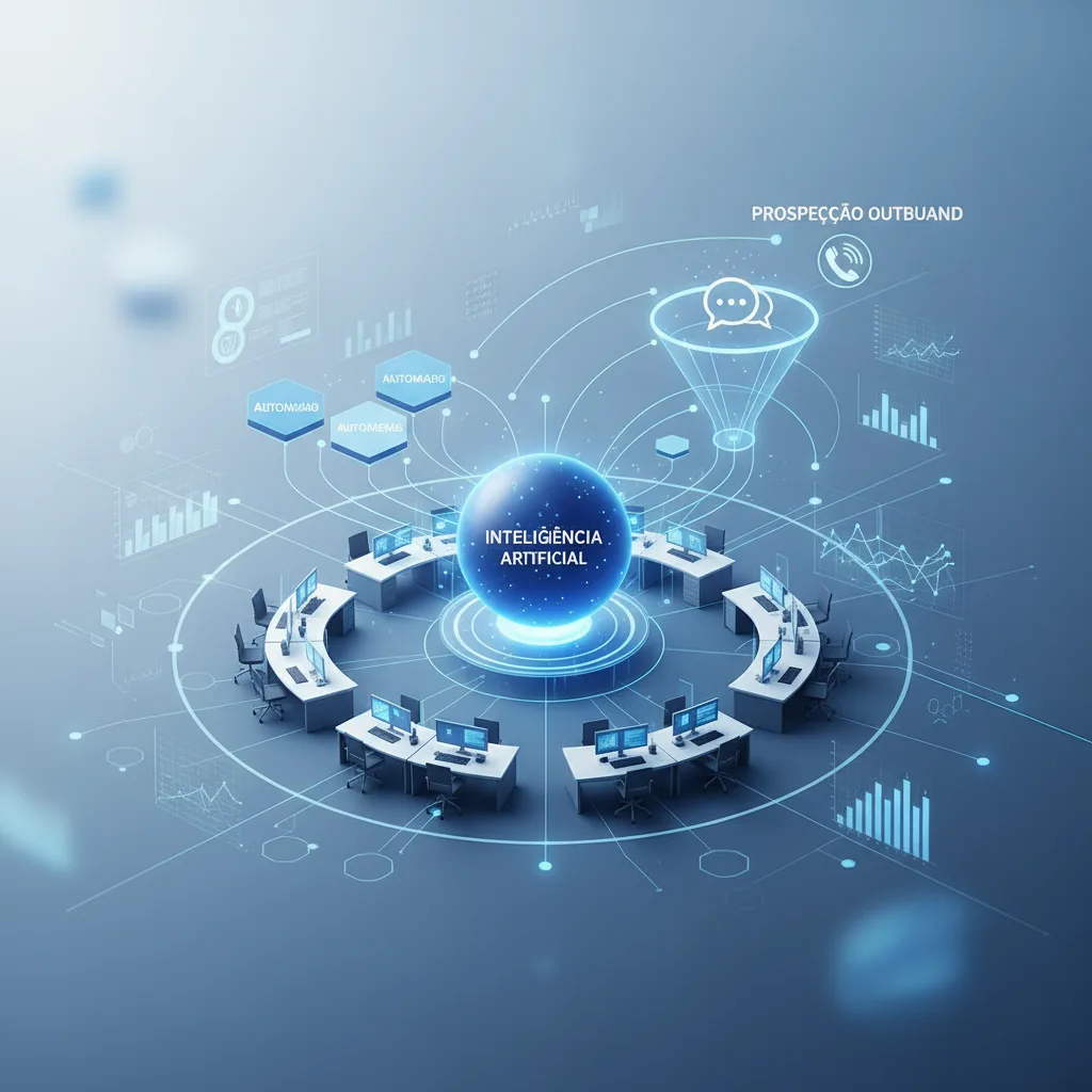 Como a inteligência artificial e a automação transformam a prospecção outbound? — workflow de chamadas para call center outbound