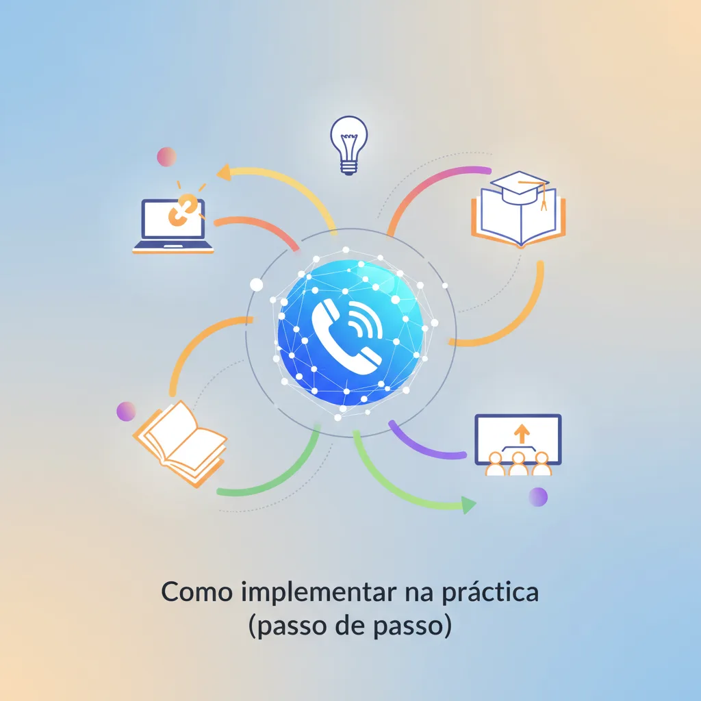 Como implementar na pratica (passo a passo) — reputação de número telefônico educação
