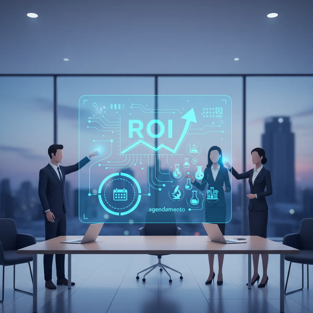 Tudo que voce precisa saber — roi automação agendamento laboratórios clínicos