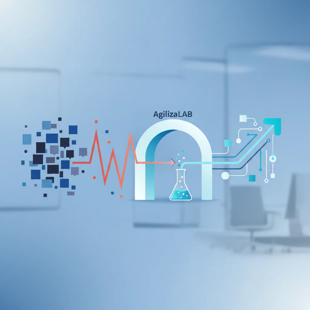 Como o **Método AgilizaLAB** otimiza a comunicação e o fluxo de trabalho? — tempo resposta muito alto laboratórios